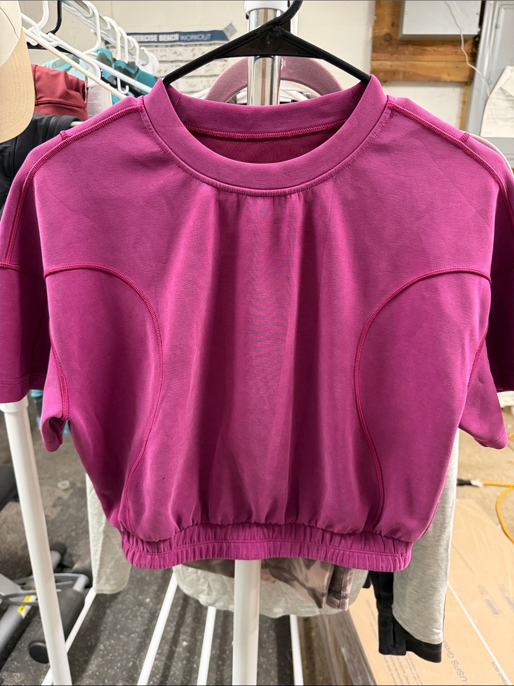 lululemon athletica Fuchsia Short-Sleeve Pullover